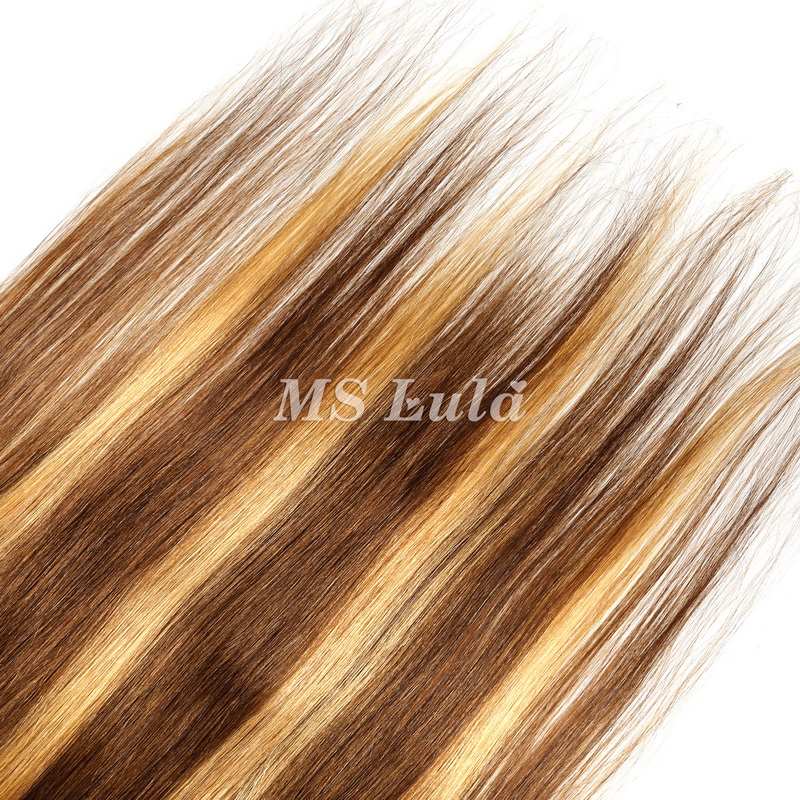 Straight #4/27 Highlight Virgin Human Hair 4x4 13x4 Transparent Lace Closure/Frontal - 图片 10